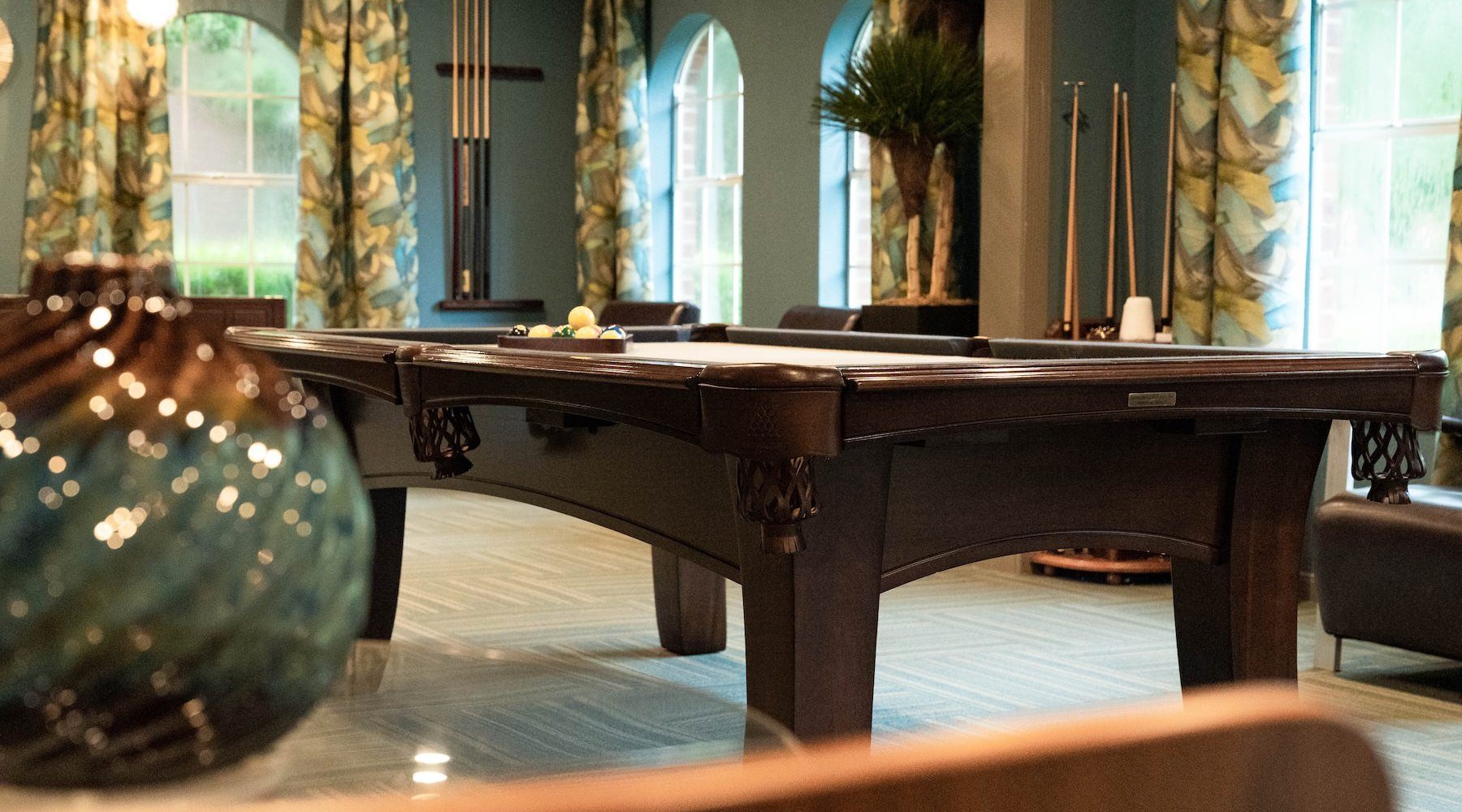 a table with candles on it